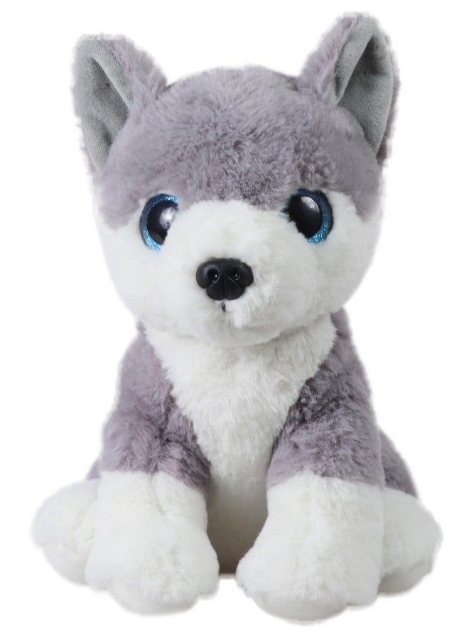 Mirada Cute Grey Glittery Eyes Husky Dog Soft Toy For Girls/Kids | Stuffed Plush Animal | - 25Cm - Image 1
