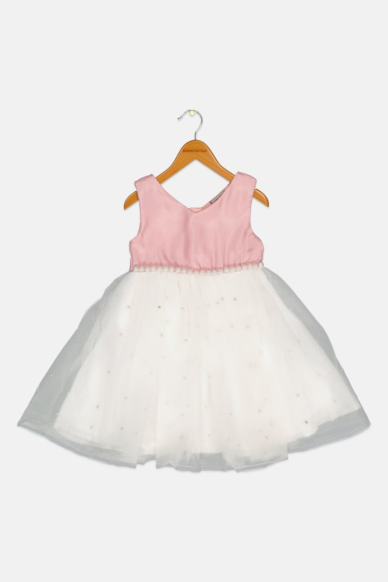 Lunamoon Kids Girl Embellished Dress, Multicolor - Image 1