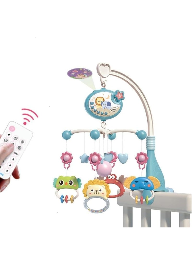 Gonice Baby Crib Mobile for Crib with Music and Lights, Remote,Moon and Star Projection, Baby Crib Toys for Boys Girls  - Image 1