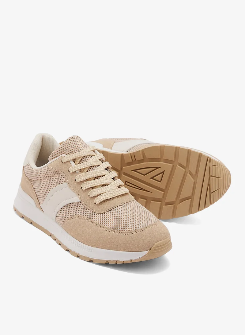 Seventy Five  Casual Mesh And Suede Detail Low Top Sneakers for Men | Best Price UAE