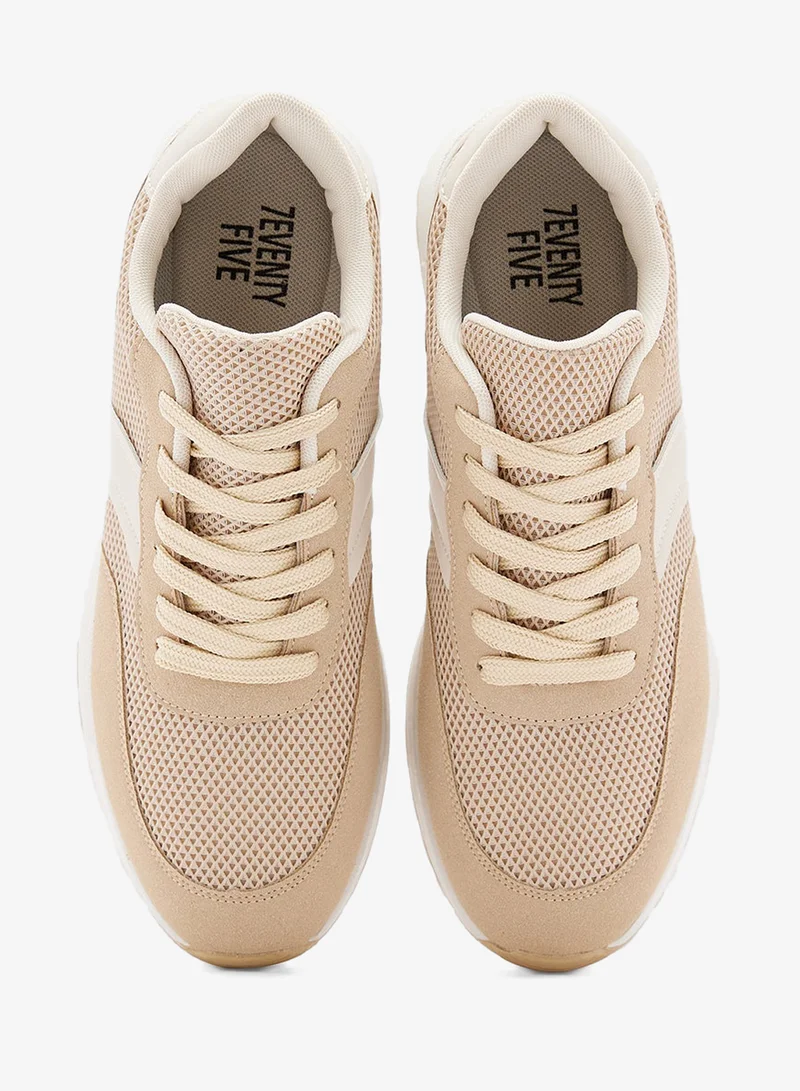 Seventy Five  Casual Mesh And Suede Detail Low Top Sneakers for Men | Best Price UAE