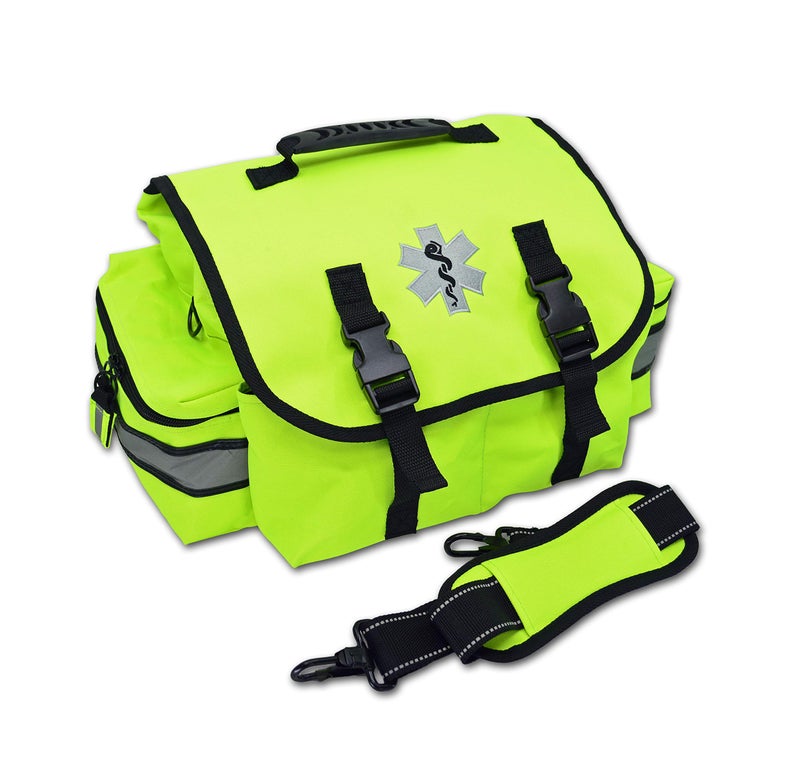 Lightning X Products Lightning X Products Small EMT Medic First Responder Trauma EMS Jump Bag With Dividers Fluorescent Yellow