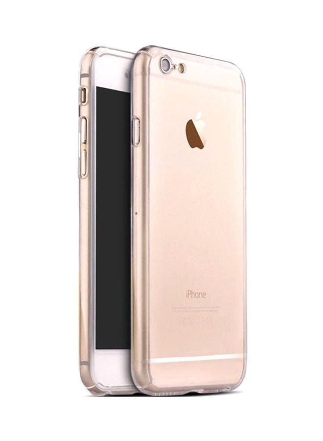 NIBEMINENT Protective Case Cover With Tempered Glass Screen Protector For Apple iPhone 6/6s Clear
