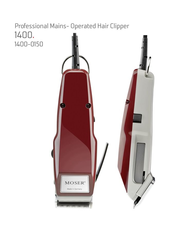MOSER Set Of 2 Professional Corded Hair Clipper + Professional Corded Beard Trimmer Bundle Burgandy - Image 2