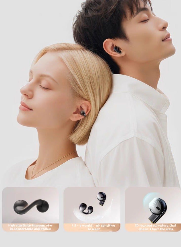 Bluetooth Earphones With Ear Clips, in Ear Sports, Wireless, Open Design,Nighttime darkness - Image 3