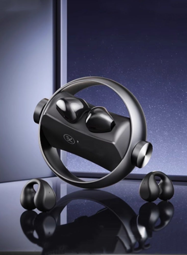 Bluetooth Earphones With Ear Clips, in Ear Sports, Wireless, Open Design,Nighttime darkness - Image 1