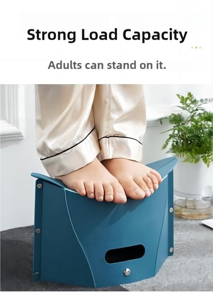 Nakhl Multi-Functional stool，Outdoor Folding Stool, Convenient Carrying Basket Plastic Stools，Carrying Basket， For Camping,Fishing,Travel  - Image 4