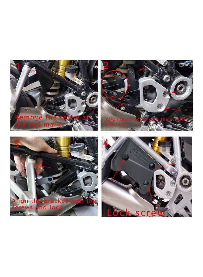 NIBEMINENT Upper Frame Infill Middle Side Panel Motorcycle Guard Protector - Image 3