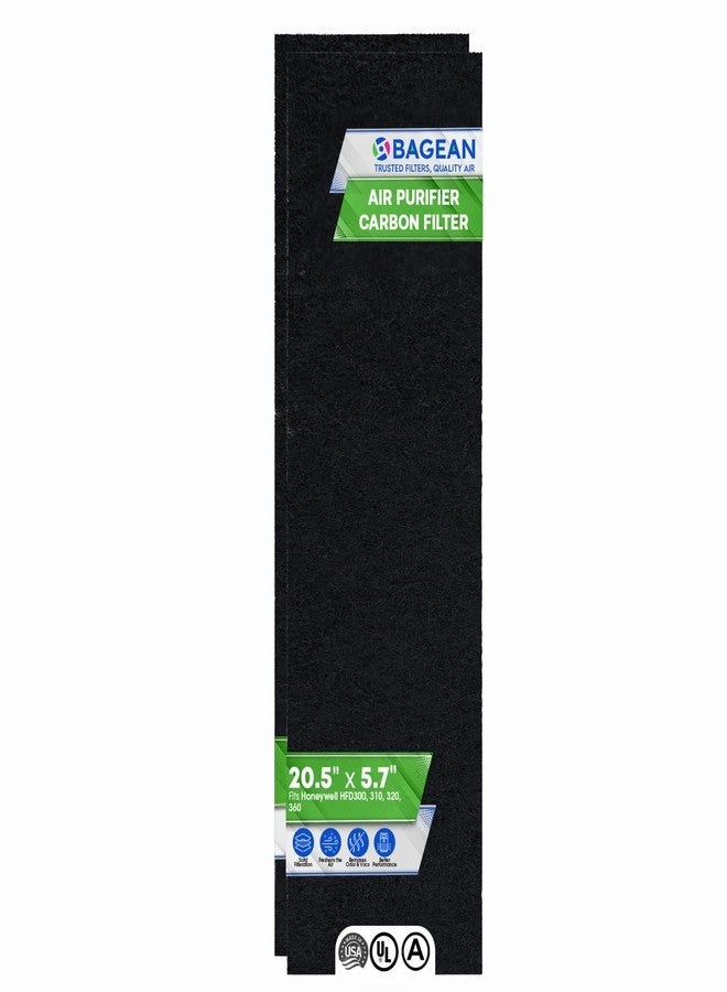 Bagean Carbon Pre Filter 20.5” x 5.7” Compatible with Honeywell Air-Genius Tower Air Purifier Models HFD320 & More - Fits Honeywell K Filter Replacement - Filters Odors & Freshens the Air (2-Pk) - Image 1