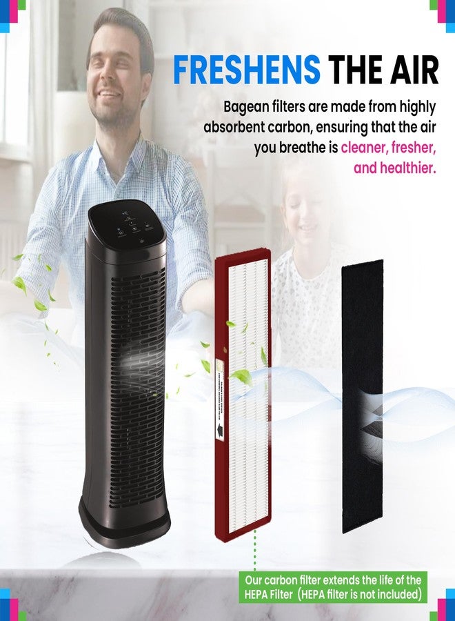 Bagean Carbon Pre Filter 20.5” x 5.7” Compatible with Honeywell Air-Genius Tower Air Purifier Models HFD320 & More - Fits Honeywell K Filter Replacement - Filters Odors & Freshens the Air (2-Pk) - Image 5