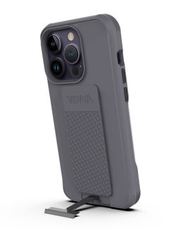 iPhone 14 Plus Case by VDMA Special Case Compatible with iPhone 14 Plus - Gray, Shock-Resistant with Hand Strap, Built-In Kickstand, Magnetic Support for Enhanced Protection
