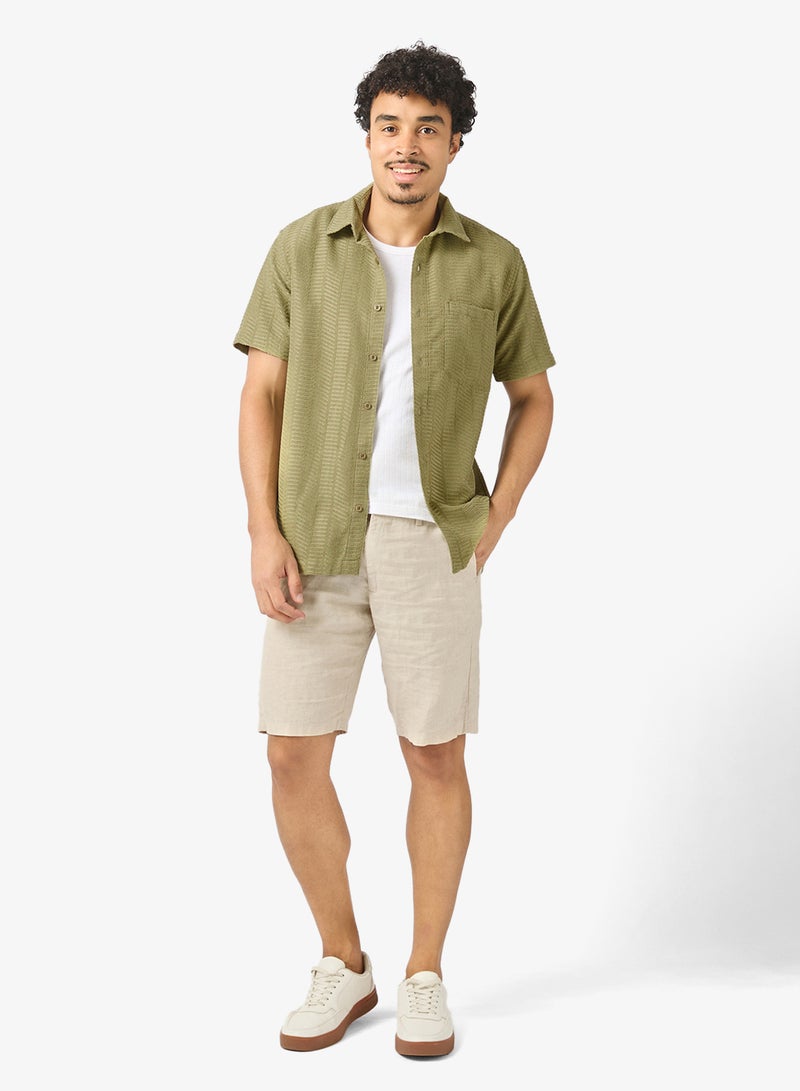 سفنتي فايف قميص كلاسيكي بقصة عادية - Image 4