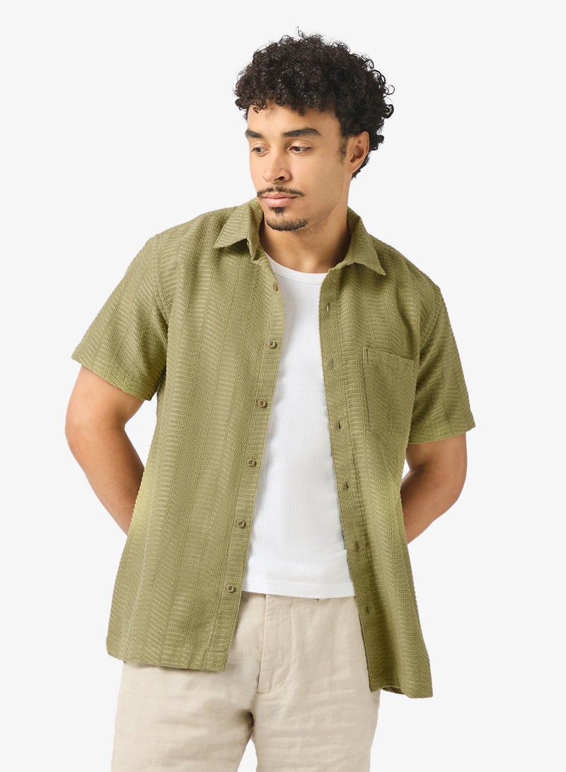 سفنتي فايف قميص كلاسيكي بقصة عادية - Image 1