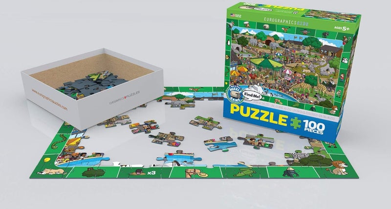 eurographics A Day at the Zoo  Spot and Find Puzzle 100Piece - Image 3