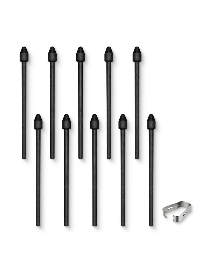 REEYEAR 10 Pcs Remarkable Maker Pen Tips, Replacement Nibs fits for Remarkable 2/1 Samsung S Pen BOOX Super Note Stylus,HB Fiber Wear Resistance Enhancement Note Taking Fine Nibs - Image 1