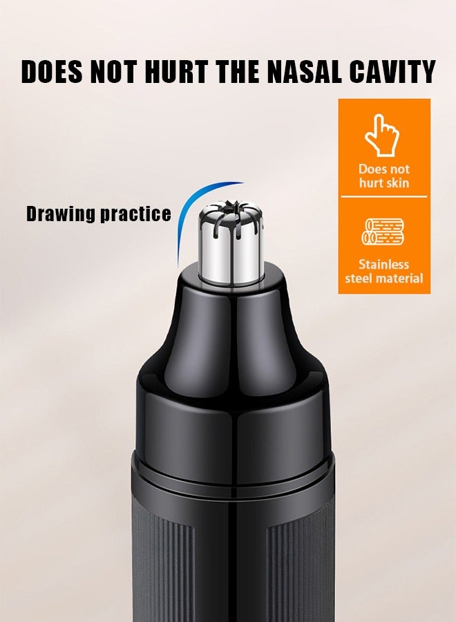 BiuTFon Unisex Nose Hair Trimmer, Portable Multifunctional Electric Nose Hair Trimmer USB Rechargeable Nose Hair Trimmer Unisex Nostril Removal Nose Hair Nose and Ear Trimmer with Spare Heads - Image 2