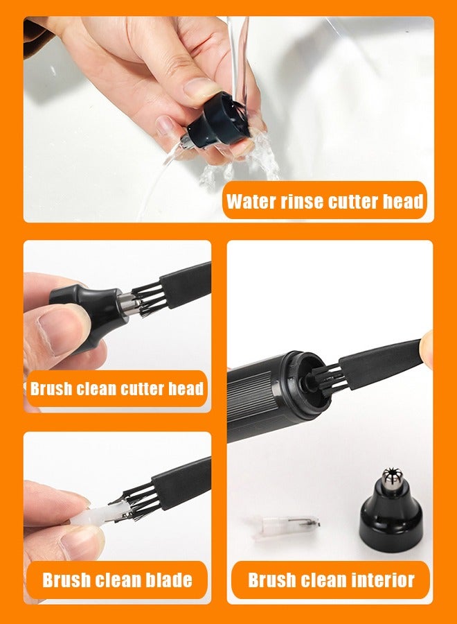 BiuTFon Unisex Nose Hair Trimmer, Portable Multifunctional Electric Nose Hair Trimmer USB Rechargeable Nose Hair Trimmer Unisex Nostril Removal Nose Hair Nose and Ear Trimmer with Spare Heads - Image 5