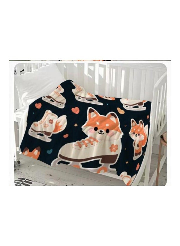 عام بطانية رقيقة من الفانيلا (دافئة ومريحة، ومناسبة للنوم واستخدام الألعاب وإزالة الغبار ومقاومة للرمل) 150 سم * 200 سم - 906 - Image 3