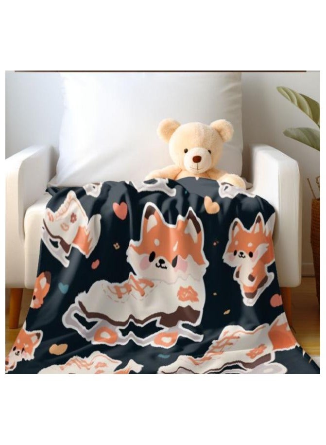 عام بطانية رقيقة من الفانيلا (دافئة ومريحة، ومناسبة للنوم واستخدام الألعاب وإزالة الغبار ومقاومة للرمل) 150 سم * 200 سم - 906 - Image 5