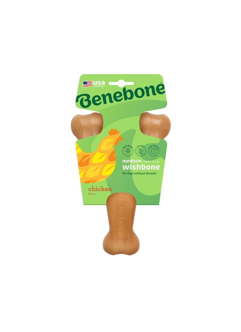 Benebone Wishbone Dog Chew Toy Chicken - Image 1
