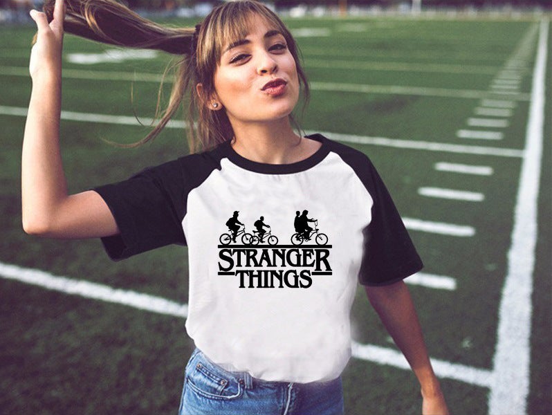 Strange Things 3 Printed Women'S Raglan T-Shirt Women'S Short Sleeve Wish - Image 3