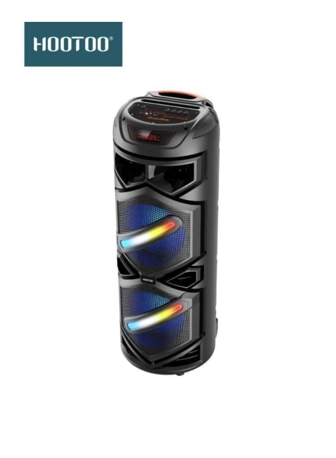 هوتو مكبر صوت لاسلكي مع ميكروفون يدعم ذاكرة الفلاش وجهاز التحكم عن بعد - Image 2