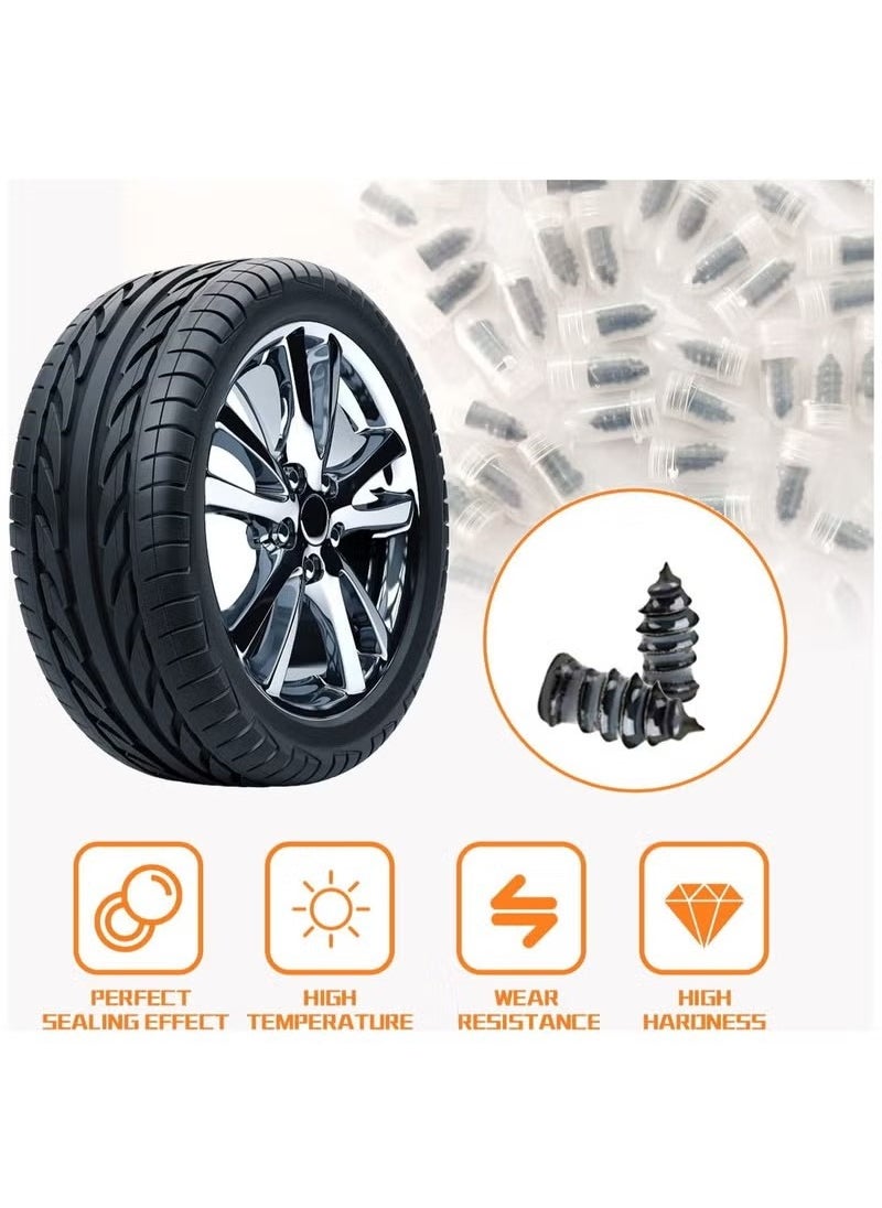 Realfrog 40-Piece Set Of Tire Repair Rubber Nails Tire Repair Rubber Screw Quick Tool Self-Service Suitable For Car Motorcycle Jeep Tire Puncture Repair 20 Pieces Large Size 20 Pieces Small Size  - Image 3