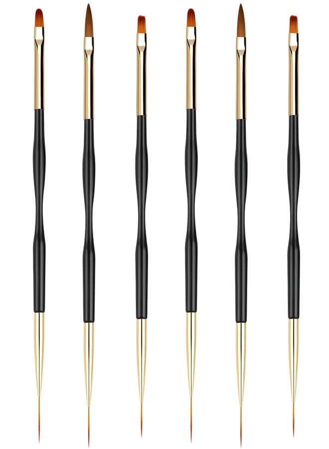 Kootinn Nail Brush Wooden Nail Brush Acrylic Nail Art Brushes Nail Pens Nail Gradient Brush Nail Design Brushes Nail Art Tools （5Pcs for pack） - Image 1