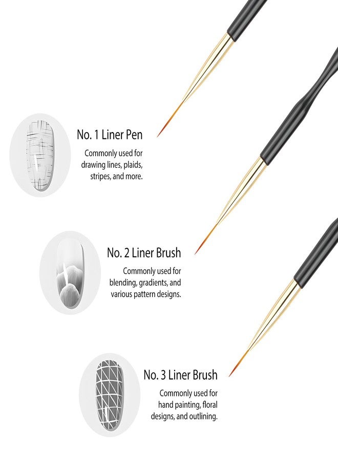 Kootinn Nail Brush Wooden Nail Brush Acrylic Nail Art Brushes Nail Pens Nail Gradient Brush Nail Design Brushes Nail Art Tools （5Pcs for pack） - Image 4