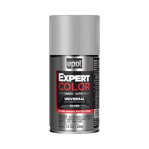 U-POL Expert Color Universal, Automotive Spray Paint, Professional Grade, Long-Lasting, Easy-To-Use, Silver - Image 1