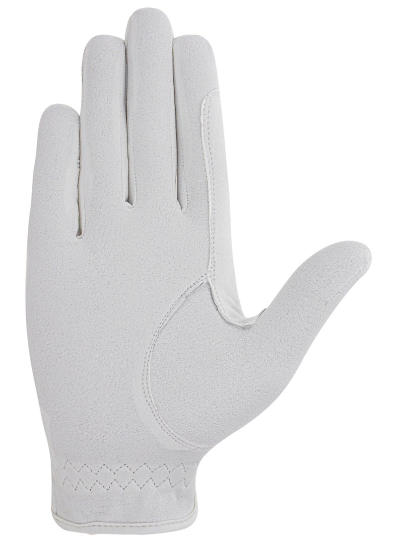 رويال رايدرز ROYAL RIDERS® 3945 Sero-Grip JP قفازات ركوب الخيل الفاخرة بنسيج سيرينو الياباني للرجال والنساء - #10063945 (أبيض) - Image 5