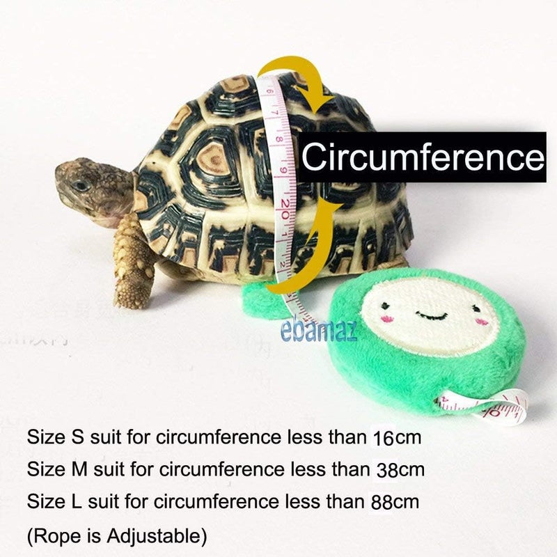 ebamaz Leather Harness Strap for Tortoise/Turtle Pet Walking Lead Control Rope Chest Collar (M) - Image 3