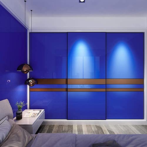 ERATO Glossy Wallpaper Peel & Stick Vinyl Contact Paper Self Adhesive Wallpaper for Kitchen Cabinets Furniture Countertop Removable Waterproof Wallpaper (Royal Blue Glossy, 2 Feet x 7 Feet) - Image 3