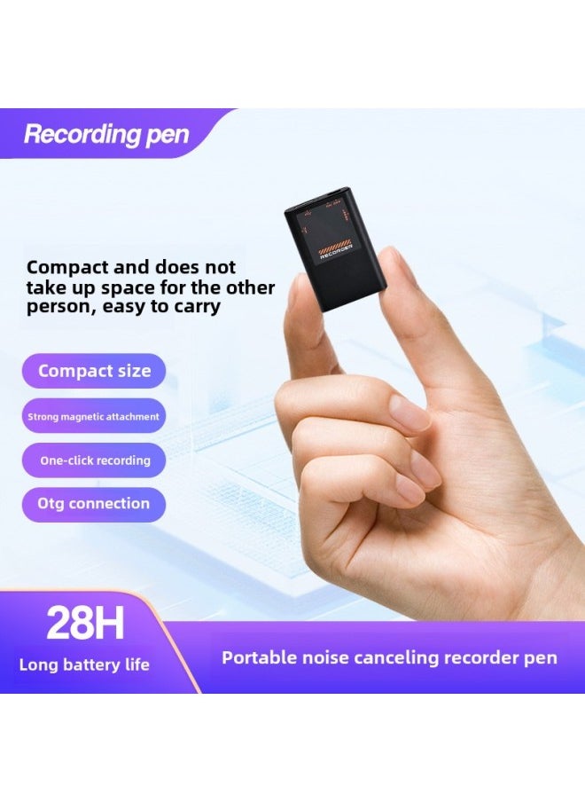 Generic Standby One-key Voice-activated Recording Pen Student Business Office OTG Strong Magnetic Recorder-Capacity:16GB  - Image 1