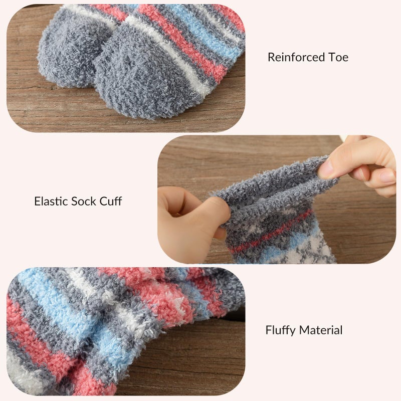 Premillow Fuzzy Socks for Women - Women's Fluffy Socks, Soft Cozy Sock for Women, Winter Thick Warm Fuzzy Sleeping Fluffy Sock for Womens - Image 2