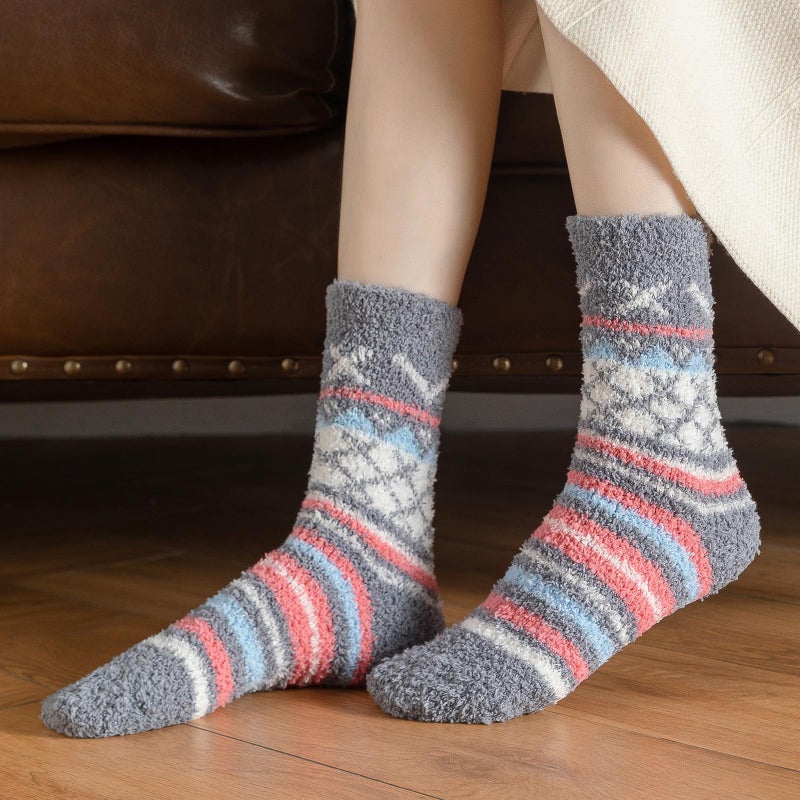 Premillow Fuzzy Socks for Women - Women's Fluffy Socks, Soft Cozy Sock for Women, Winter Thick Warm Fuzzy Sleeping Fluffy Sock for Womens - Image 5