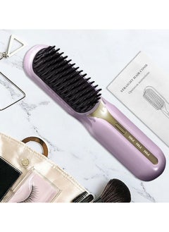 General Cordless Hair Straightener Brush 1500mAh Heated Hair Straightening Brush Electric Hair Brush Cordless Comb  - Image 2