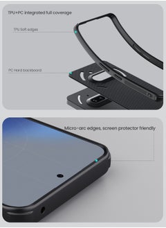 Nillkin For Nothing Phone 3a Case, TPU+PC Shockproof Bumper, Matte Anti-Fingerprint Back Cover, Side Anti-Slip Handle Protection Casing, Anti-fingerprint Slim Fit Mobile Phone Case  - Image 3