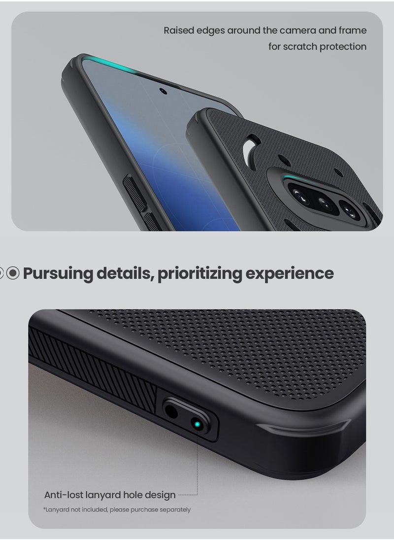 Nillkin For Nothing Phone 3a Case, TPU+PC Shockproof Bumper, Matte Anti-Fingerprint Back Cover, Side Anti-Slip Handle Protection Casing, Anti-fingerprint Slim Fit Mobile Phone Case  - Image 4