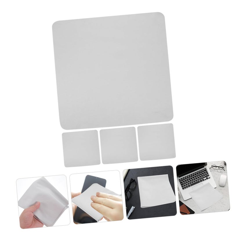 Microfiber Cleaning Cloths 4 Pack Soft Gentle for Glasses Camera Lenses Electronics - Image 4