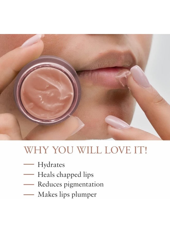 Just Herbs Ayurvedic & Vegan Peach Lip Scrub & Lip Mask duo pack for Chapped, Pigmented & Dark lips, 30gm  - Image 5