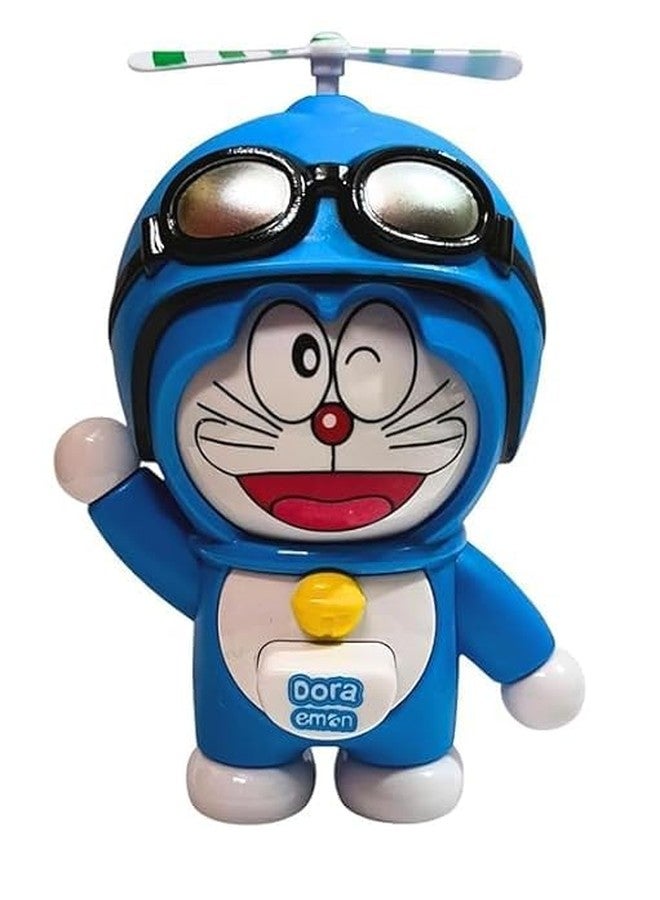 NETZILLA Doraemon Face Changing Toy Keychain With Working Copter- 3 Expressions 3D Cartoon Character| Mood Swing Toy Key Holder, Unisex Keychain for Bags, Cars & Gifts for Kids & Adults - Image 1