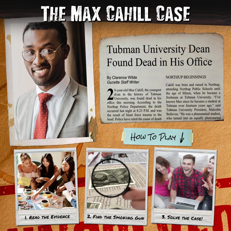 Unsolved Case Files | Cahill, Max - Cold Case Murder Mystery Game - Can You Solve The Crime? - Image 3
