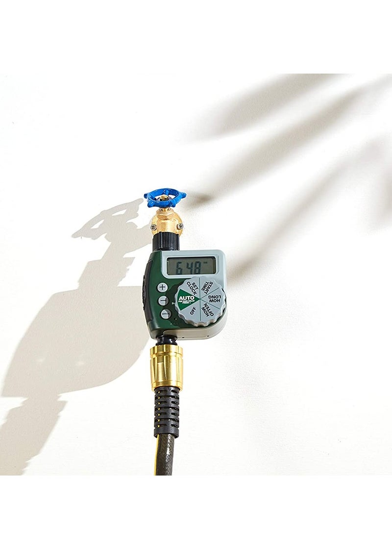 SYOSI 1pcs 62061Z Single Outlet Hose Watering Time, Automatic Water Timer Outdoor Garden Irrigation Controller, Garden Automatic Watering Device, without Battery, Green - Image 5