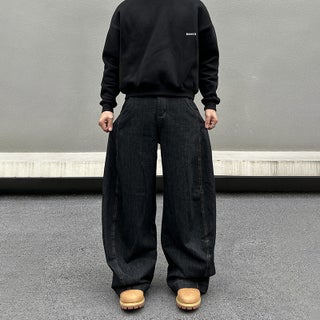 Spring and Autumn New American Style Retro Wide Leg Machete Jeans Mens and Womens Loose Straight Shape Banana Floor Trendy Trousers Black (high quality live) - pzsku/Z204894C4AE0B501E7A3DZ/45/1750432828/878482ec-174c-4c03-a6fc-9365b3c51678