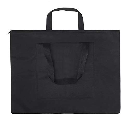 RUIXIB A2 Waterproof Canvas Drawing Painting Board Bag,Black Drawing Sketching Painting Art Carry Case Storage File Bag Sketchpad Portfolio Tote Handbag - Image 2