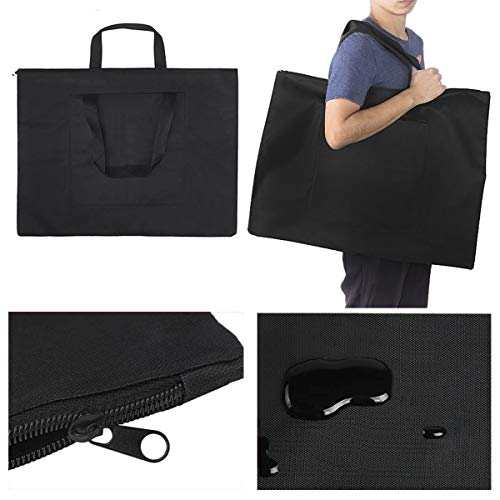 RUIXIB A2 Waterproof Canvas Drawing Painting Board Bag,Black Drawing Sketching Painting Art Carry Case Storage File Bag Sketchpad Portfolio Tote Handbag - Image 4