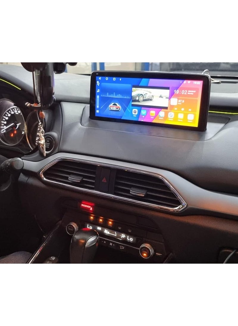 Vierex - Android Car Stereo Screen For Mazda CX9 Mazda CX-9 2016-2023 Support Apple Carplay Android Auto Wireless 4GB RAM 10.25" Screen QLED Bluetooth USB SIM Card AHD Camera Included Fast Interface - Image 1