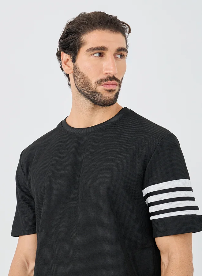 Styli Styli Striped Short Sleeve Oversized T-Shirt