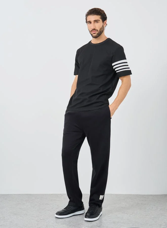 Styli Striped Short Sleeve Oversized T-Shirt